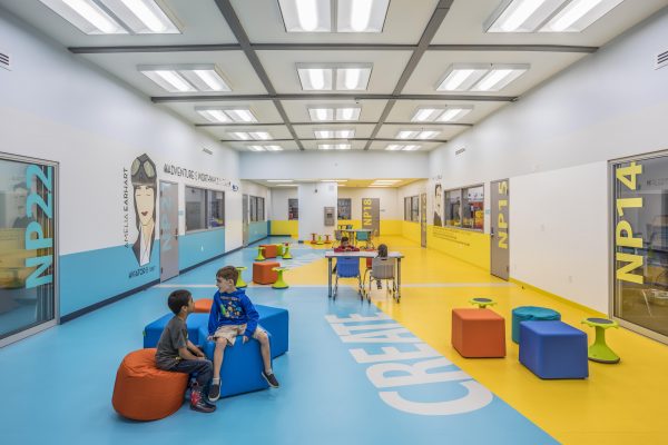 Internal view of North park Elementary School upgraded facilities