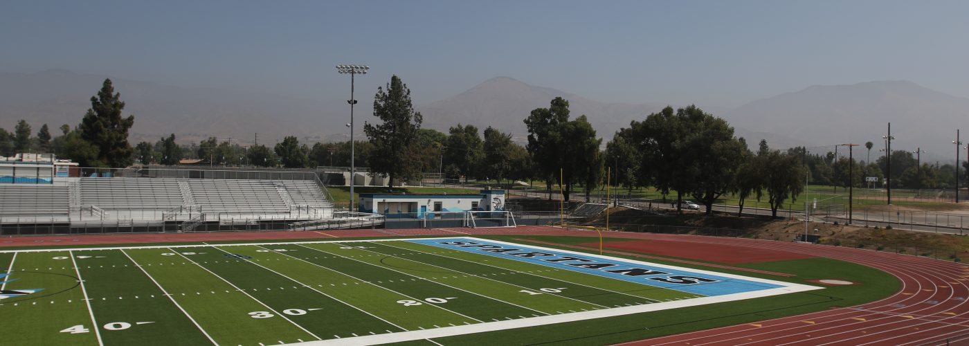 Pictures of San Gorgonio High School Athletic Field upgrades