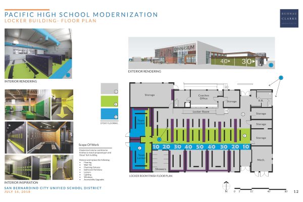 Pacific High School Modernization Locker Building - Floor Plan